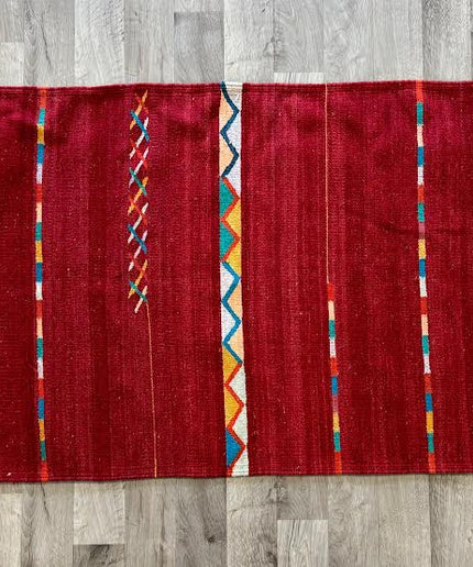 2'7" x 4'9" Antique Hand-Woven Wool Native American Rug