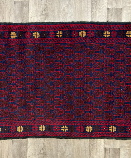 2'6"x4'1" Afghan Herati Accent Rug