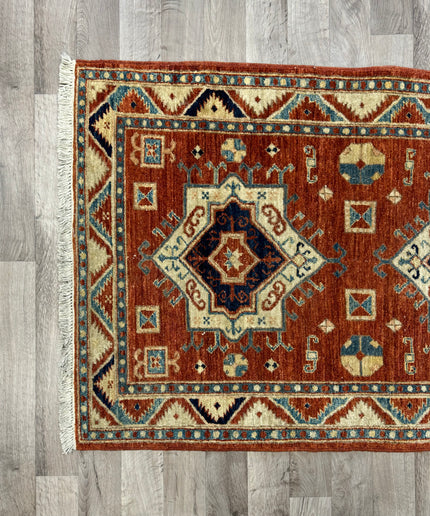 3x4'8" Kazak Fachralo Rug