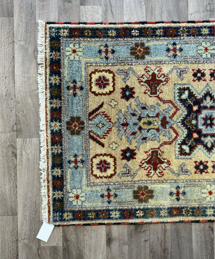 3' x 5' Vintage Hand-knotted Wool Oriental Rug