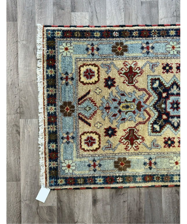 3' x 5' Vintage Hand-knotted Wool Oriental Rug