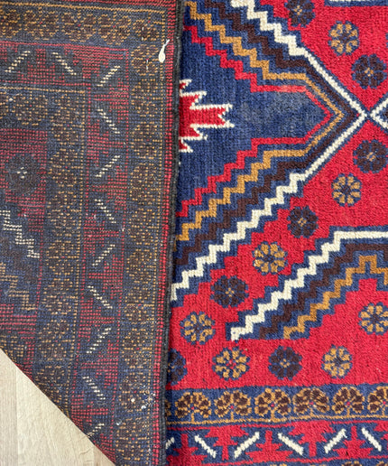 3'5"x6' Afghan Tribal Rug