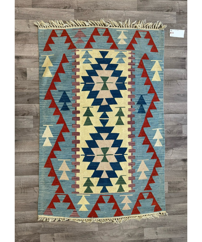 3'7"x5'5" Turkish Kilim Rug