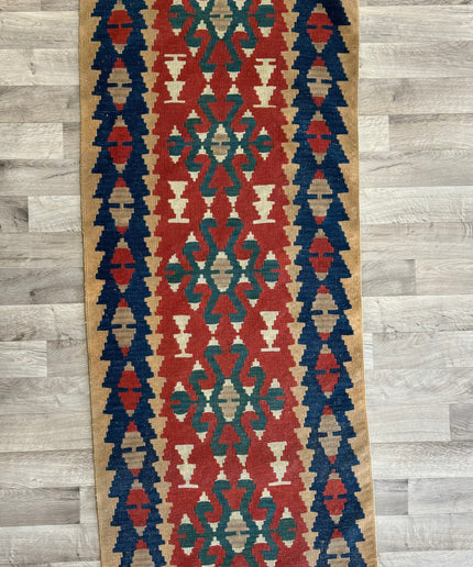 2'7"x7'9" Turkish Kilim Rug