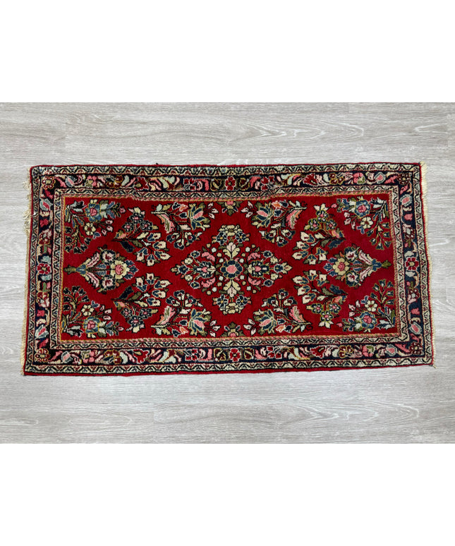 2'2"x4'1" Persian Sarouk Rug