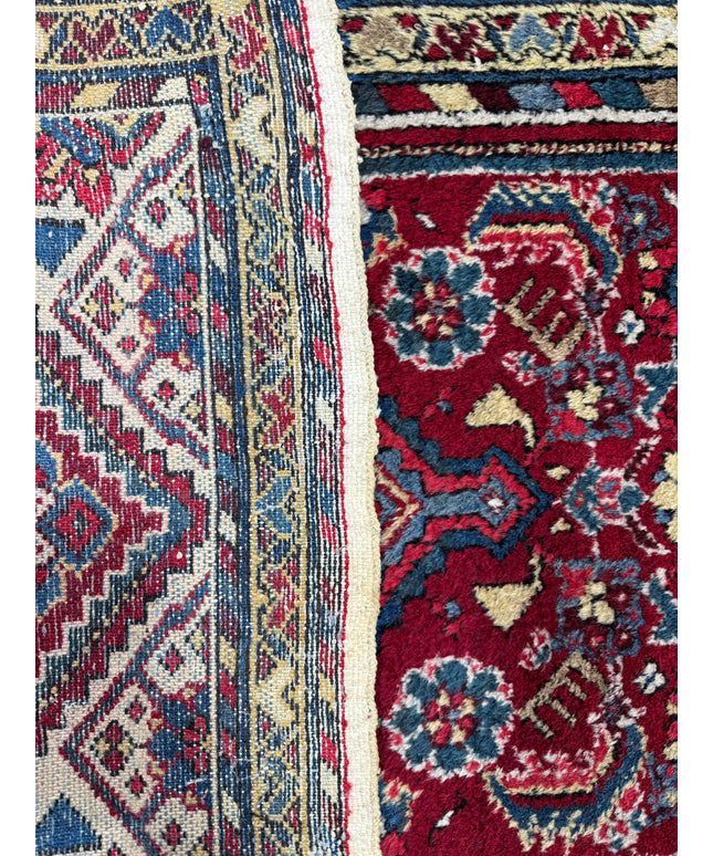 2'5"x3'10" Handmade Persian Hamadan Rug