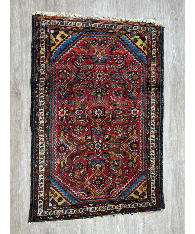 2'8"x3'11" Persian Hamadan Rug