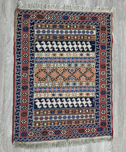 2'8"x3'4" Turkish Kilim Rug