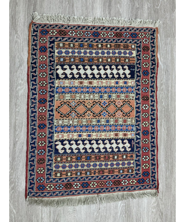 2'8"x3'4" Turkish Kilim Rug